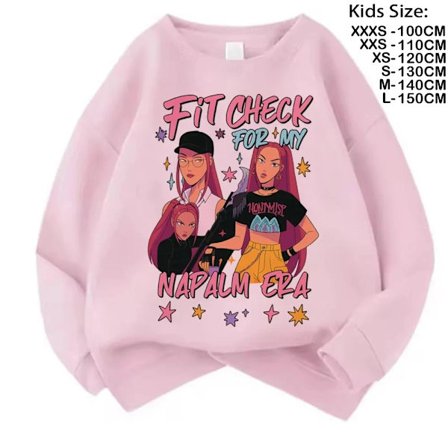 Filmfans Gave Kpop Demon Hunters Hættetrøje Piger Børn Huntrix Børne Sweatshirt Sød Tiger Harajuku Hættetrøje til Drenge Piger