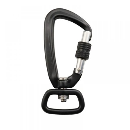 Låsbare karabinkrok med dreieledd for sikring av kjæledyr, hundebånd, camping, fotturer, hengekøyer, nøkkelringer