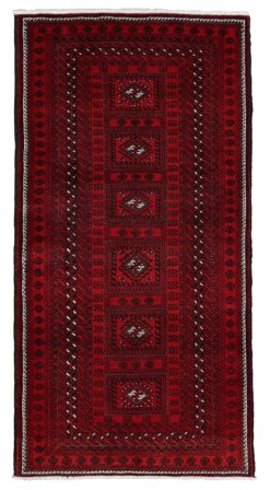 Medallion Small Baluch Rug 112X220 Wool
