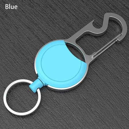 Teleskopisk inbrottskedja Nyckelhållare BLÅ - spot sales