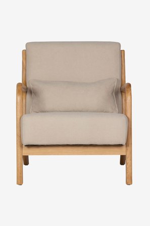 WOOOD - Nojatuoli Mark, sametti - Ruskea - Nojatuolit - - Homeroom