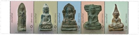 Thailand - Buddha amuletter - Postfrisk 4-stribe