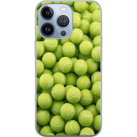Kompatibel Mobilcover til Apple Apple iPhone 13 Pro Mønster af grønne tennisbolde i høj detalje, sporty motiv med gentagende tekstur og stærke far