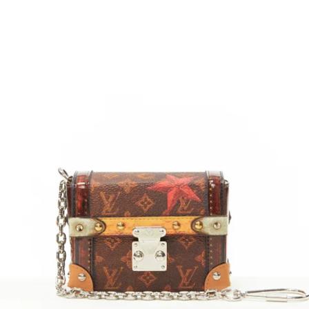Louis Vuitton Vintage, Pre-owned Crossbody Bag Bruin, Dames, Maat:ONE Size,leer,Bedrukt
