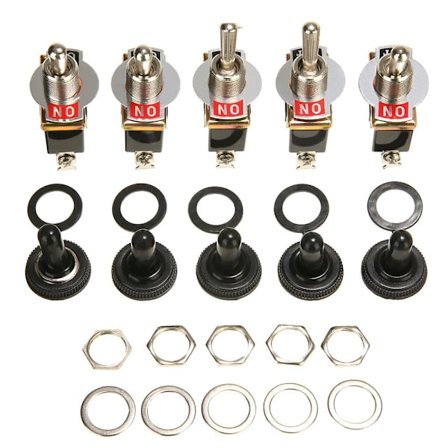 5 Stk Heavy Duty Bilbåt Vippebryter 15A 250V