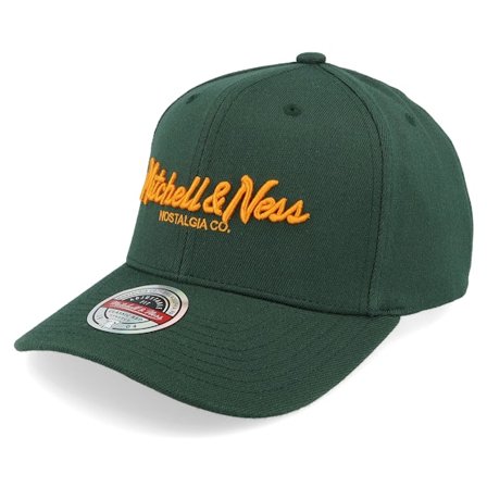 Mitchell & Ness - Grün Adjustable Cap - Pinscript Classic Red Green/Orange Adjustable @ Hatstore
