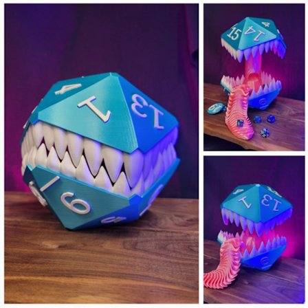 Simuleret terningetårn simuleret terningetårn 3D-print legetøj kreativ boligdekoration