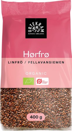 Urtekram Hørfrø brune Ø 400 g, Helse & Madvarer, Kerner & Frø, Frø