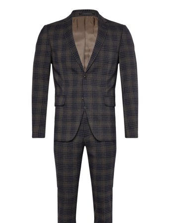 Lindbergh | Checked Stretch Suit | 50