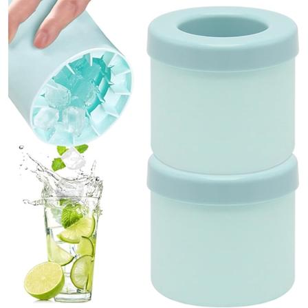 Isforme med låg 2 stk Silikon Isform Isforme Ismaskine Isforme Mini isform Silikon isform Azul