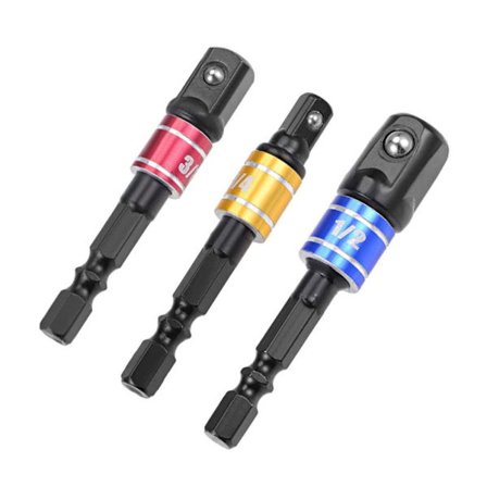 Elektrisk skruenøgle socket bits sæt SORT