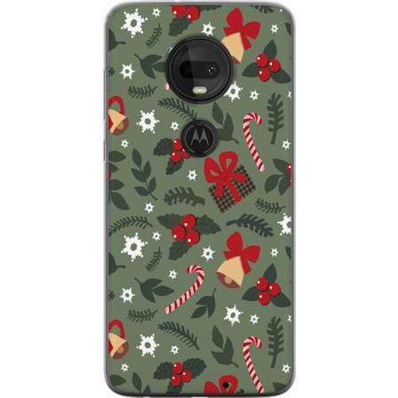 Motorola Moto G7 L pin kyv kuori Hauskaa joulukuviota