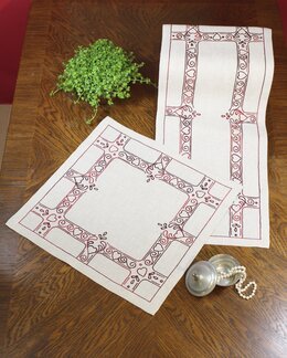 Broderipakke Hjerter - Duk - Västgöta Broderi