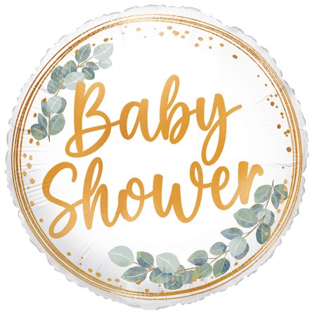 Baby Shower Rund Folieballong