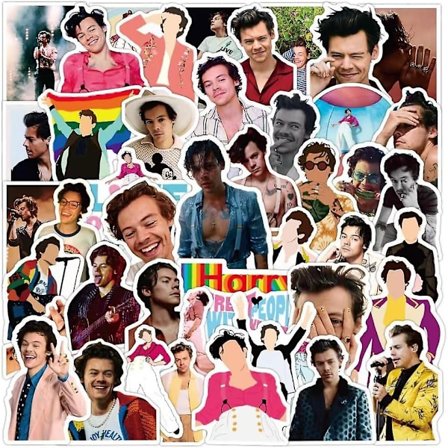 50 stk Pop Sanger Harry Styles Stickers Merch Gaver Æstetiske Vandtætte Vinyl Stickers Til Vandflaske, Scrapbook, Bærbar