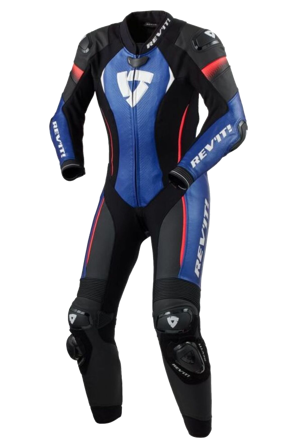 Combinezon Din Piele Moto Rev'It! Xena 4 Pentru Femei negru/albastru 42