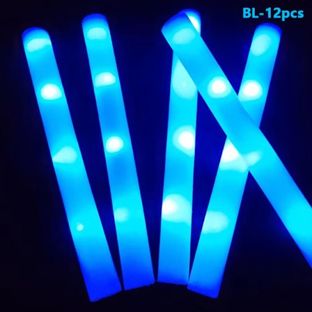 LED Glow Sticks Glow Foam Stick Cheer Tube Dark Light Party