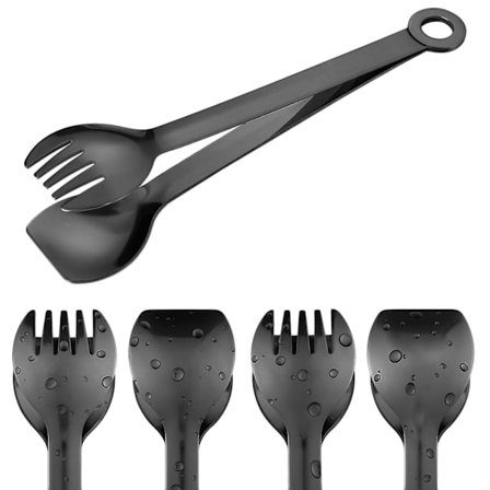 Ensiluokkaiset pienet tarjoilupihtongit - 6 tuuman ruostumattomasta teräksestä valmistetut alkupalapidikkeet, 4 kappaleen sarja