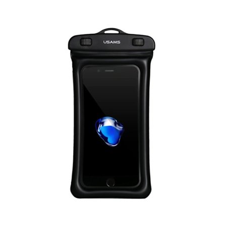 Universellt Vattentätt Fodral Mobiltelefon Torr Väska Ficka för Mobiltelefoner 6 tum Samsung, Apple, GM 1 st - Svart