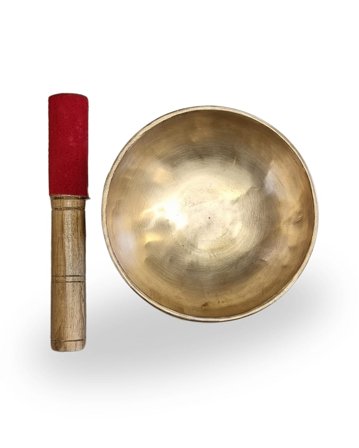 GOYOGI Indisk Syngeskål med Træ Kølle Ø14 cm, Sport & Velvære, Yogaudstyr, Øvrigt