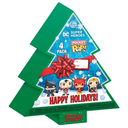 DC Comics Pocket POP Pack: 4 lomafiguurisettiä