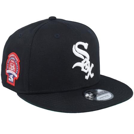 New Era - MLB Schwarz snapback Cap - Chicago White Sox Team Side Patch 9FIFTY Black Snapback @ Hatstore