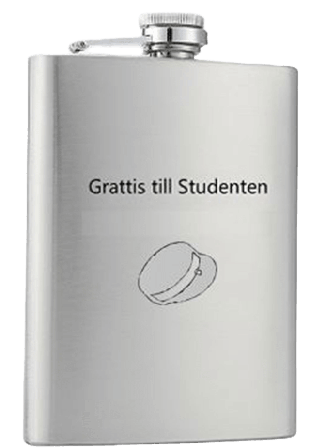 Hedlunds Fickplunta Grattis till Studenten Partytillbehör Flerfärgad 11x9,5 cm