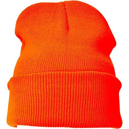Blød og behagelig strikket vinterhue til mænd og kvinder - Casual, varm, komfortabel, skully, skihovedbeklædning Orange