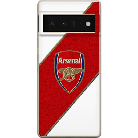 Kompatibelt Mobilskal till Google Google Pixel 6 Pro Moschino Toy teddybjörn med enkel tecknad design, brun björn med vit tröja och tydlig logotyp