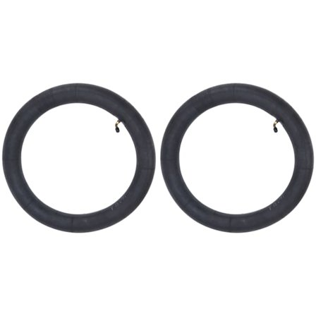 2 st innerdäcksslangar i butylgummi med böjd ventil för hopfällbar cykel, 16 x 2,5 tum