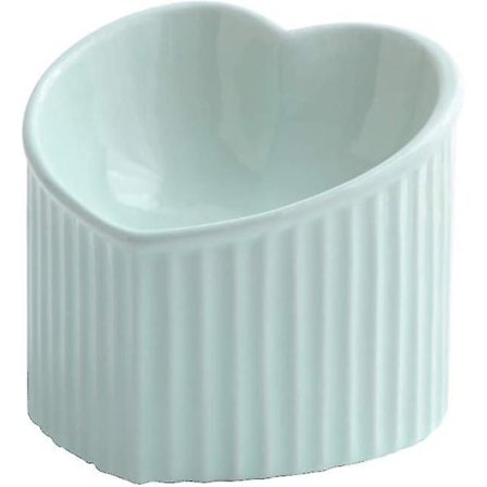 Grønn Hevet Skålholder Helt Skål For Hund Og Katt Keramikk TR386