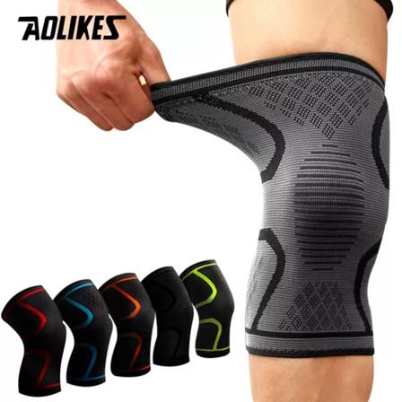1st Fitness Löpning Cykling Knästödshängslen Elastisk nylon Sportkompression Knäskyddsfodral för basket