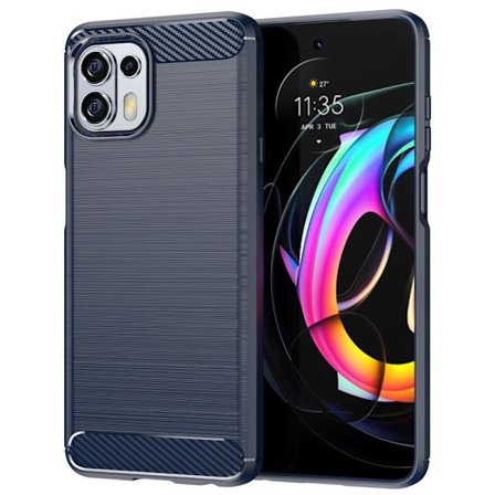 Carbon Flex Motorola Edge 20 Fusion / Motorola Edge 20 Lite skal - Blå