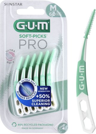 GUM Soft-Picks Mellemrumsbørster Medium 60 stk, Medicin & Pleje, Mund & Tandpleje, Tandstikker