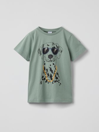 T-Shirt Print - 104 - kinderbekleidung - green - Polarn O. Pyret