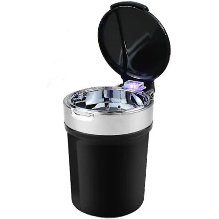 Askebeger Bil Smokefree Selvekslukkende Med Lokk Og LED-lys