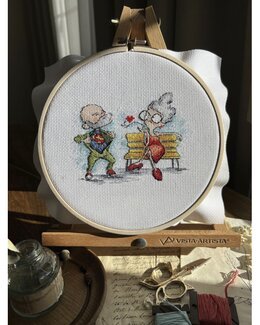 Stickpackung Flexirahmen Oma auf einem Date