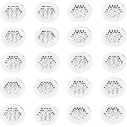 Ventilationsgitter 20 stk. Ventilationsgitter 35mm Ventilationsgitter Ventilationsgitter Ventilationsgitter Hul Rustfrit Stål Hvid Rund Ventila