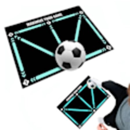 Fotballmatte for trening 90x60cm for profesjonelle og amatørspillere [D]