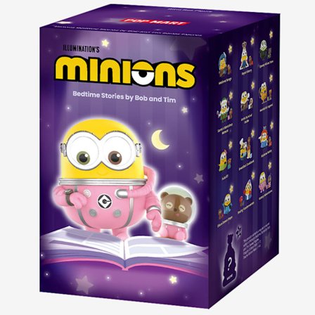 POP MART Minions Bedtime Stories by Bob and Tim Series Figures Vinyl Plush Blind Box