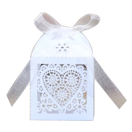 Skärbox 100 Stycken Bröllopsbil Alla Hjärtans Dag Presentförpackning Bröllopsbankett Presentförpackning Ihålig Godisask Bröllopsbrud Alla Hjärtans Dag