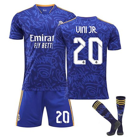 Europamästarna Real Madrid borta nr 20 Vinicius kit