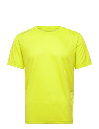 Men Core Functional T-Shirt S/S T-shirts Short-sleeved Keltainen Newline