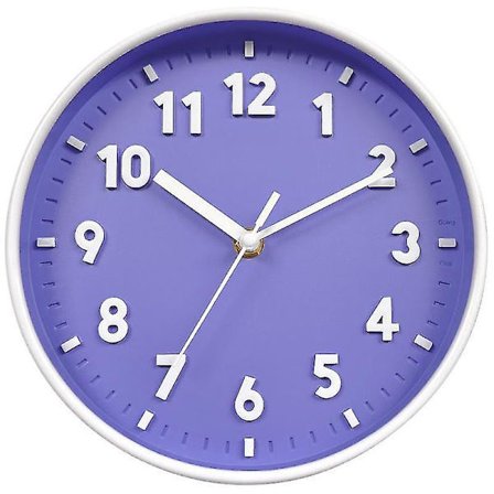 Modern Enkel Vägg Godisfärg Klocka Tyst Vardagsrum Klocka Väggmonterad Klocka För Hem Ny Väggklocka Blå Klocka