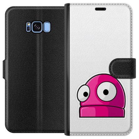 Kompatibel Tegnebogsetui til Samsung Samsung Galaxy S8 Rosa tegneseriefigur med store øjne i legende og humoristisk stil