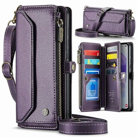 CASEME C36 -sarja Samsung Galaxy A55 5G -puhelimelle, PU-nahkainen lompakko-kotelo