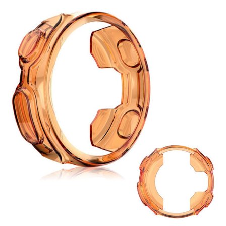 Garmin Forerunner 735XT genomskinligt TPU-skal - Transparent Orange