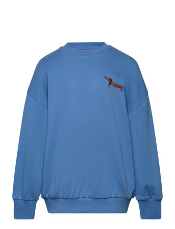 Mini Rodini Dog Emb Sweatshirt - Blue - 80/86