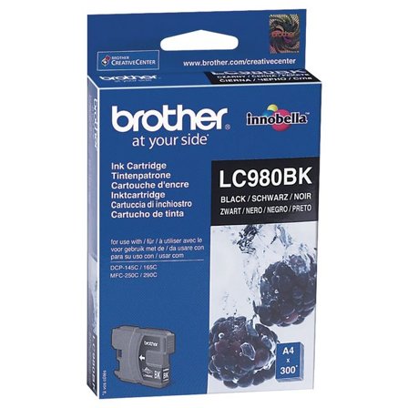 Brother Bläckpatron LC980 BK, LC-980BK, Innobella -bläck, svart, singelförpackning - Lyreco - Toner och bläck - Bläckpatroner - Bläckpatroner Brother