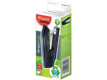 MAPED Häftapparat Greenlogic 25ark svart - Lyreco - Kontorsmaterial - Till skrivbordet - Häftapparater - Manuella